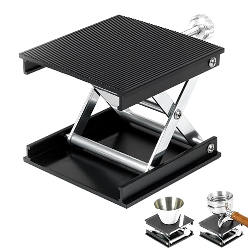 NEOUZA Espresso-Spritzschutz für Siebträger ohne Boden, 2–9 cm, verstellbarer Kaffee-Schnapsglas-Ständer, Präzisions-Barista-Werkzeug für saubere Espresso-Extraktion, Aluminiumlegierung von NEOUZA