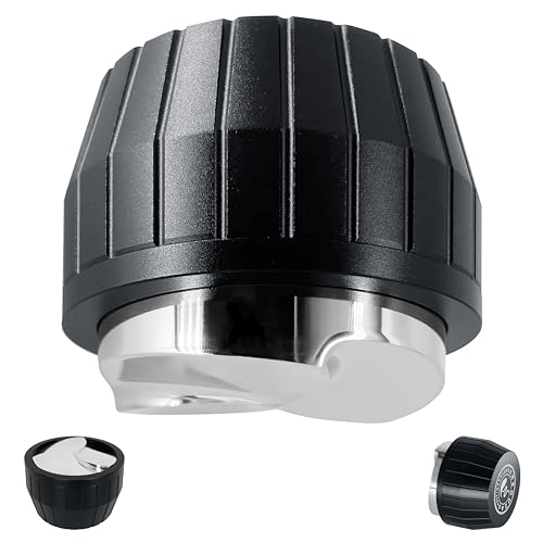 NEOUZA Kaffeeverteiler – Schwerkraft selbstanpassend für Espresso-Siebträger, Nivellierer mit 3-blättrigem Kleeblattboden (58 mm) von NEOUZA