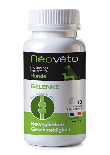 NEOVÉTO – Hundegelenke – 30 natürliche Tabletten – Arthrose bei Hunden – Entzündungshemmend – Vom Veterinärdienst zugelassene Wirkstoffe von NEOVETO