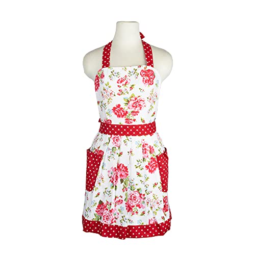 NEOVIVA Küchen Schürzen für Frauen mit Taschen, Doppellagige Latzschürze zum Kochen, Backen, Grill und Gartenarbeit, Färberdistel B NEOVIVA Küchen Schürzen für Frauen mit Taschen, Doppellagige Latzschürze zum Kochen, Backen, Grill und Gartenarbeit, Färberdistel B von NEOVIVA