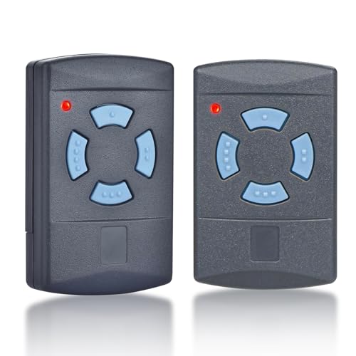 2 Stück Garagentoröffner, Garagentor Fernbedienung Kompatibel mit 868,3 MHz Hörmann HSM4 HSE2 HS1 HS4 HSZ1 HSZ2 Handsender Fernbedienung Transmitter für Garagentor, Ersatz-Fernbedienung, Blaue Taste von NEOVSUNY