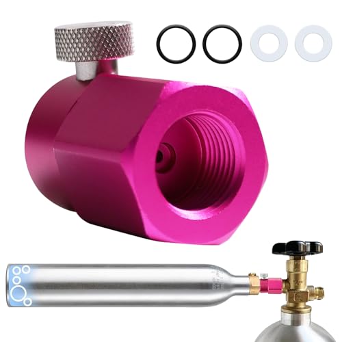 CO2 Refill Adapter Kompatibel mit SodaStream Duo,Crystal 3.0, Gaia, Art, Terra, E-Duo Quick Connect CO2 Zylinder, Kompakt CO2 Flaschen Umfülladapter für Anschluss W21.8-14 Flasche,Refill Quick Adapter von NEOVSUNY