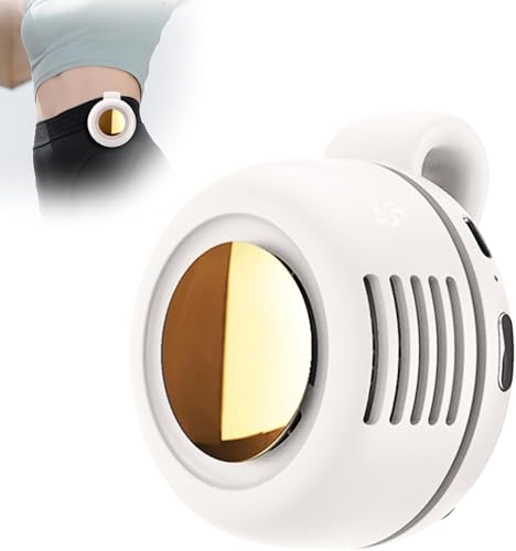 NEOVSUNY Tragbarer Taillenclip-Ventilator, Hands Free Bladeless Fan, Batteriebetriebener Kleiner Ventilator für Whirlwind mit Clip,Leise Mini Ventilator für Reisen im Freien Drinnen,Geschenke von NEOVSUNY