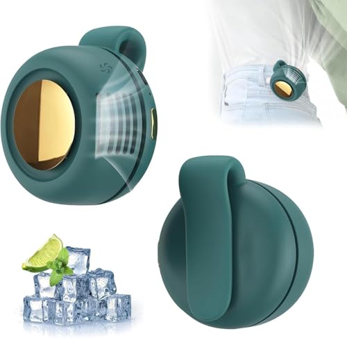 NEOVSUNY Tragbarer Taillenclip-Ventilator, Hands Free Bladeless Fan, Batteriebetriebener Kleiner Ventilator für Whirlwind mit Clip,Leise Mini Ventilator für Reisen im Freien Drinnen,Geschenke von NEOVSUNY