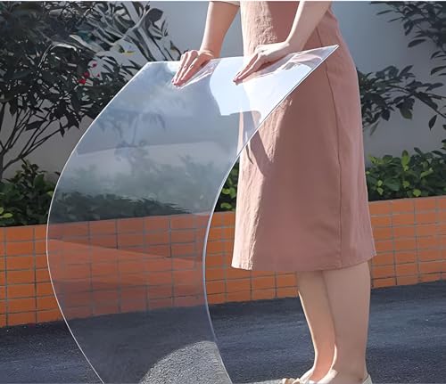 Acrylglas Platte Transparent, Platten Kunststoffplatten für Außenbereich, Wasserfeste Polycarbonatplatten Wetterfeste Platten für Außen Vordach überdachung Haustür, Dachplatten (Size : 0.6x20m) von NEPHRA