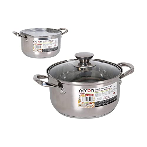 CACEROLA 20 cm4 L Induktion mit Deckel New Nero von NERON