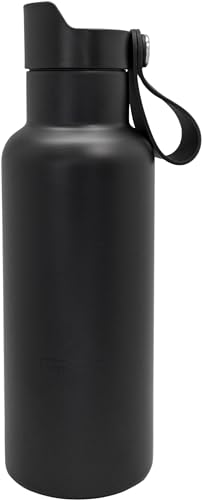 NERTHUS Double Wall Sport Bottle Cap Click 500ml Black von NERTHUS