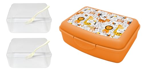 NERTHUS FIH 1291 Lunchbox für Kinder, leicht und leicht zu reinigen, mit 2 Trennwänden und Gabel NERTHUS FIH 1291 Lunchbox für Kinder, leicht und leicht zu reinigen, mit 2 Trennwänden und Gabel von NERTHUS