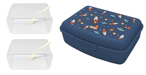 NERTHUS FIH 1294 Lunchbox für Kinder, platzsparend, leicht und leicht zu reinigen, mit 2 Trennwänden und Gabel NERTHUS FIH 1294 Lunchbox für Kinder, platzsparend, leicht und leicht zu reinigen, mit 2 Trennwänden und Gabel von NERTHUS