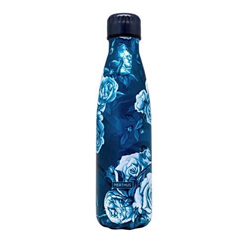NERTHUS FIH 776 Thermosflasche, Tulpen Blaues, 500 ml von NERTHUS