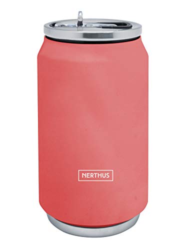 NERTHUS FIH 785 Isolierkanne, Rostfreier Stahl, Koralle, 330 ml von NERTHUS