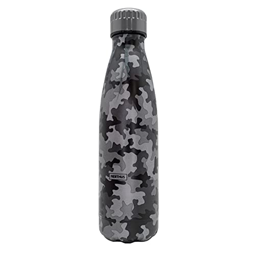 Nerthus FIH 856 Doppelwandige Trinkflasche, Design: Camouflage, Schwarz, 18/8 Edelstahl, BPA-frei, 500 ml Nerthus FIH 856 Doppelwandige Trinkflasche, Design: Camouflage, Schwarz, 18/8 Edelstahl, BPA-frei, 500 ml von NERTHUS