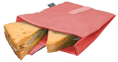 NERTHUS FIH 871 Sandwichtasche, XL, wiederverwendbar, umweltfreundlich, Koralle, anpassbar, leicht zu reinigen und zu Waschmaschine geeignet von NERTHUS