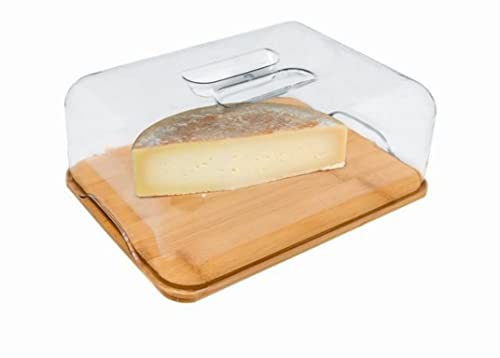 NERTHUS FIH 676 676 Käseplatte mit PVC, Holzkiste, ideal zum frischhalten ihrer käse, Bambus von NERTHUS
