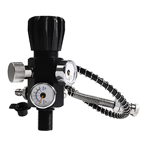 NERTOEE 5/8-18UNF Doppel-Messzylinderventil 400Bar 6000PSI Luftfüllstation Nachfülladapter Luftladeventil mit NERTOEE 5/8-18UNF Doppel-Messzylinderventil 400Bar 6000PSI Luftfüllstation Nachfülladapter Luftladeventil mit von NERTOEE