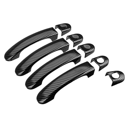NERTOEE 9-teiliges Set aus ABS-Chrom-Türgriff-Abdeckungen für Transporter T5 T6 Van 2003–2015, Kohlefaser-Stil NERTOEE 9-teiliges Set aus ABS-Chrom-Türgriff-Abdeckungen für Transporter T5 T6 Van 2003–2015, Kohlefaser-Stil von NERTOEE