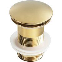 Nes Home - Druckknopf-Ablauffeder für Durchlauferhitzer, gebürstetes Messing von NES HOME
