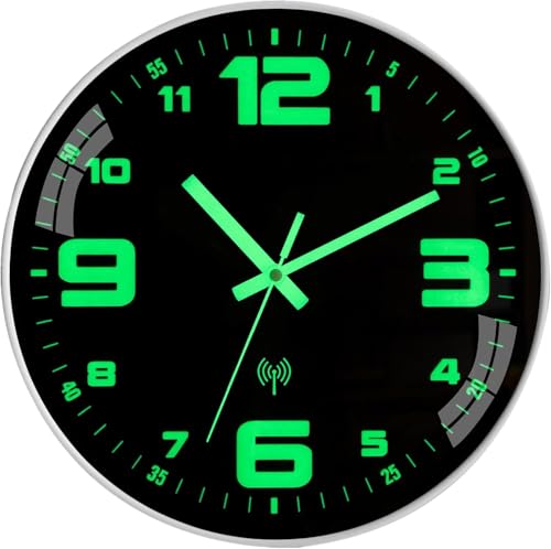 NESIFEE Funkuhr Wand Wanduhr Funk lautlos Leuchtend im Dunkeln funkwanduhr wanduhr Ohne Tickgeräusche geräuschlos Groß Modern Einfach zu Lesen für Zimmer Zuhause KüChe Schlafzimmer Büro Schule NESIFEE Funkuhr Wand Wanduhr Funk lautlos Leuchtend im Dunkeln funkwanduhr wanduhr Ohne Tickgeräusche geräuschlos Groß Modern Einfach zu Lesen für Zimmer Zuhause KüChe Schlafzimmer Büro Schule von NESIFEE