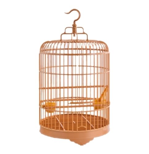 NESPIQ Flight Vogelkäfig Runder Vogelkäfig Vintage Stil Hängender Vogelkäfig Tragbarer wasserdichter Vogelkäfig Langlebiger Vogelhaus Träger Vogelkäfig für Vögel von NESPIQ