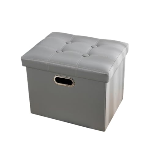 NESPIQ Fußstütze Hocker Fußhocker Mit Stauraum, Leder, Rechteckig, Mit Griffen Sitzhocker Fußhocker NESPIQ Fußstütze Hocker Fußhocker Mit Stauraum, Leder, Rechteckig, Mit Griffen Sitzhocker Fußhocker von NESPIQ