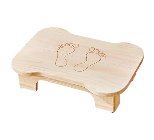 NESPIQ Fußstütze Hocker Holz Fußhocker Tritthocker for Zuhause Küche Bad Und DIY Handwerk Sitzhocker Fußhocker(Wood Color) von NESPIQ