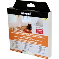 Nespoli - Fenster- und Türdichtung 15 x 6 mm je 3 m, 15 x 6 mm, weiß, 2 Stück Türdichtungen & Fensterdichtungen von NESPOLI