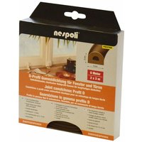 Nespoli Fenster- und Türdichtung mit D-Profil je 3 m, 9 x 6 mm, braun, 2 Stück Türdichtungen & Fensterdichtungen Nespoli Fenster- und Türdichtung mit D-Profil je 3 m, 9 x 6 mm, braun, 2 Stück Türdichtungen & Fensterdichtungen von NESPOLI