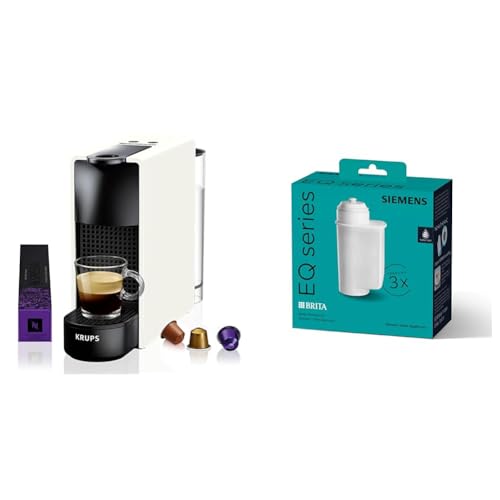NESPRESSO Krups XN1101 Essenza Mini Kaffeekapselmaschine | 1260W | weiß | 0,7 Liter & Siemens BRITA Intenza Wasserfilter TZ70033A NESPRESSO Krups XN1101 Essenza Mini Kaffeekapselmaschine | 1260W | weiß | 0,7 Liter & Siemens BRITA Intenza Wasserfilter TZ70033A von NESPRESSO