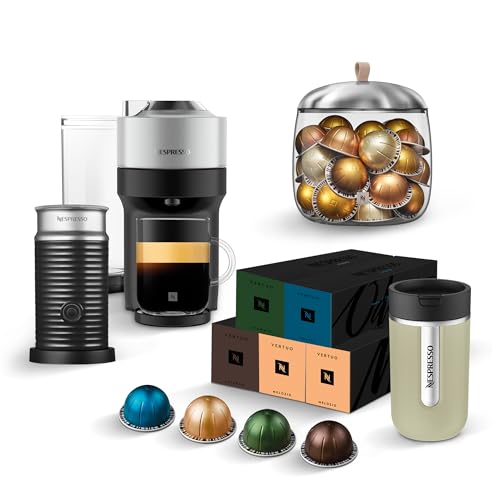NESPRESSO VERTUO Pop+ Kaffeekapselmaschine Silber Bundle + 50 VERTUO Signature Kapseln + Aeroccino3 Milchaufschäumer + Travel Mug Sage Green + Lume Mia Kapselschale NESPRESSO VERTUO Pop+ Kaffeekapselmaschine Silber Bundle + 50 VERTUO Signature Kapseln + Aeroccino3 Milchaufschäumer + Travel Mug Sage Green + Lume Mia Kapselschale von NESPRESSO