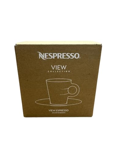 Nespresso-View-Kollektion: 2-er Set Espresso-Glas-Tassen und Untertassen (80 ml) von Nespresso