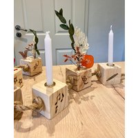 Geburtstagskette - Natur Geburtstagszug Kerzenhalter Deko von NESSEScreative