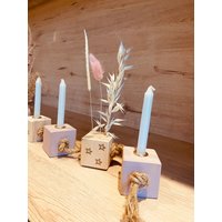 Geburtstagszug - Geburtstagskette Altrosa/Rustikal Kerzenhalter Deko von NESSEScreative