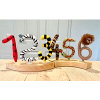 Zahlen - Geburtstagszug Geburtstagszahlen von NESSEScreative