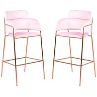 Nest Dream - 2er-Pack Designer-Hocker - Cruiser - Rosa von NEST DREAM