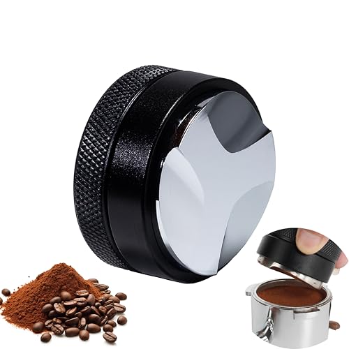 NESTIP Coffee Distributor Espresso Leveler Tool 51mm Edelstahl Kaffeeverteiler Barista höhenverstellbar Verteiler Tamper Kaffee Siebträger Zubehör Siebträgermaschine Distributor von NESTIP