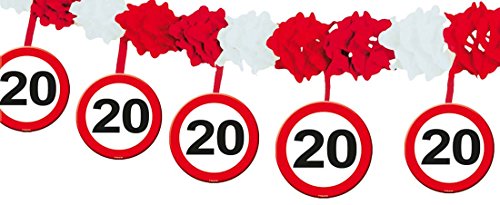 NET TOYS 20. Geburtstag Girlande Verkehrsschilder Geburtstagsgirlande Partygirlande Jubiläum Raumdekoration Hängedeko Erwachsene Wanddekoration Deko Girlande NET TOYS 20. Geburtstag Girlande Verkehrsschilder Geburtstagsgirlande Partygirlande Jubiläum Raumdekoration Hängedeko Erwachsene Wanddekoration Deko Girlande von NET TOYS