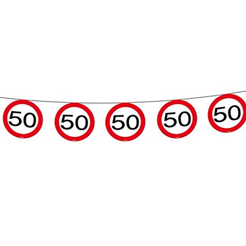 NET TOYS 50. Geburtstag Wimpelkette Verkehrsschilder Wimpelgirlande Geburtstagsgirlande Partybanner Partydeko Partykette Deko Geburtstagsdeko Banner Raumdeko NET TOYS 50. Geburtstag Wimpelkette Verkehrsschilder Wimpelgirlande Geburtstagsgirlande Partybanner Partydeko Partykette Deko Geburtstagsdeko Banner Raumdeko von NET TOYS