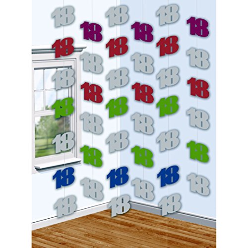 NET TOYS 6 x 2 m Geburtstagsgirlande 18. Geburtstag Hänge Deko Girlande Geburtstagsparty Deckenhänger Birthday Zahlen Dekohänger Raumdekoration NET TOYS 6 x 2 m Geburtstagsgirlande 18. Geburtstag Hänge Deko Girlande Geburtstagsparty Deckenhänger Birthday Zahlen Dekohänger Raumdekoration von NET TOYS