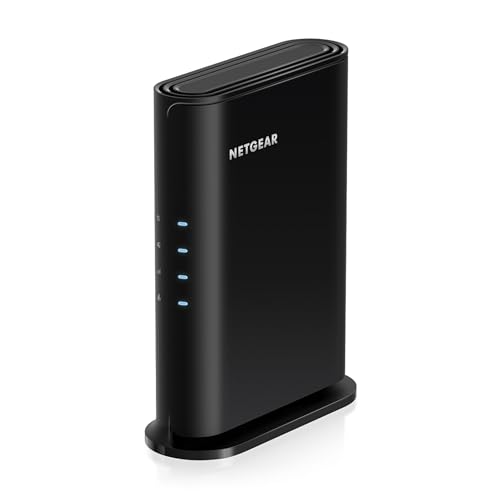 NETGEAR WiFi 6 Router (R6700AXv3) – Sicherheitsfunktionen, AX1800 Wireless-Geschwindigkeit (bis zu 1,8 Gbit/s) – deckt bis zu 1.500 m² ab, 20 Geräte von NETGEAR