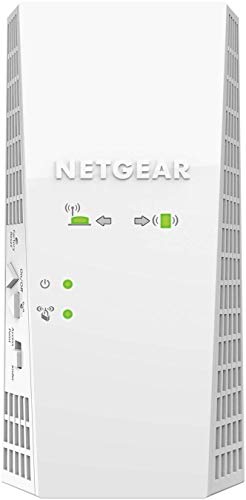 NETGEAR WiFi Booster Range Extender | WiFi Extender Booster | WiFi Repeater Internet Booster | deckt bis zu 2100 m² und 35 Geräte ab | AC1900 (EX6410) von NETGEAR