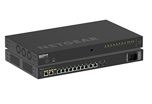 Netgear AV Line Managed Switch 8X 1G Utra90 PoE++ 802.3bt 720W, 2X 1G und 2X SFP+ M4250-10G2XF-PoE++ Netgear AV Line Managed Switch 8X 1G Utra90 PoE++ 802.3bt 720W, 2X 1G und 2X SFP+ M4250-10G2XF-PoE++ von NETGEAR