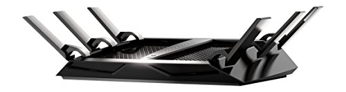 Netgear Nighthawk R8000-100NAS X6 Gaming Router mit X6 AC3200 Tri-Band WiFi Technologie (3200 Mbit/s, 1x USB 3.0, 1x USB 2.0, 5X Gigabit Ethernet Ports) schwarz [US Modell] von NETGEAR