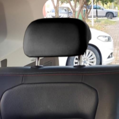 NETHIX 2 Stück Auto Kopfstützenbezug Schutzhülle, für Audi Q3 F3 Q3 Advance/S Line 2018 2019 2020 2021 2022 2023 2024 Staubdicht Antifouling Elastische Kopfstützenschutz Abdeckung Sitzzubehör von NETHIX
