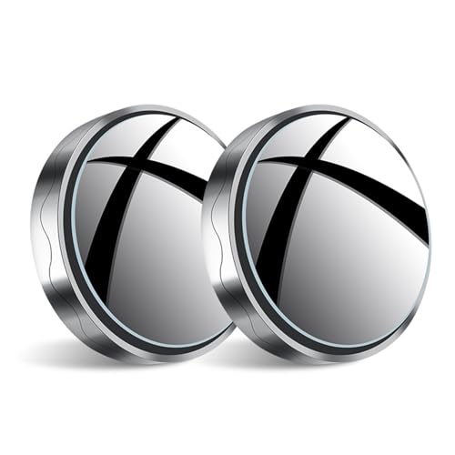 NETHIX 2 Stück Toter Winkel Spiegel für BMW Serie 2 Series 2er F44 2er Gran Coupé 2020-2023 2024 Konvexe Spiegel Zusätzliche Rückspiegel 360° Verstellbar HD Weitwinkelspiegel,Silver von NETHIX
