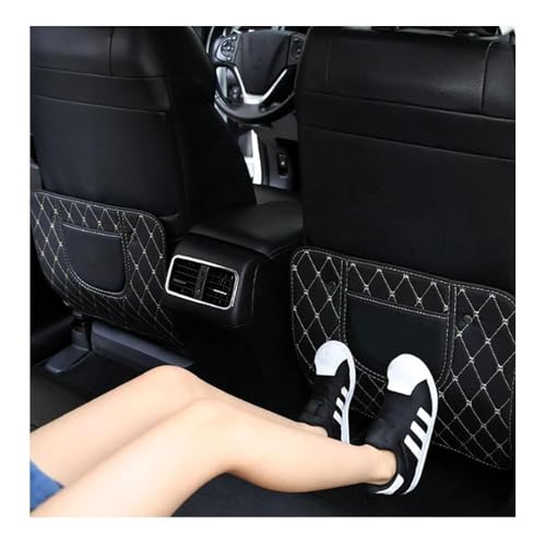 NETHIX Auto Rücksitz Anti Kick Pad, für Renault Grand Scenic IV (R9) 2016-2021 Autositz Rückenlehnen Sitzschoner Rückenlehnenschutz Pads Rücksitz Trittmatten Zubehör,M von NETHIX