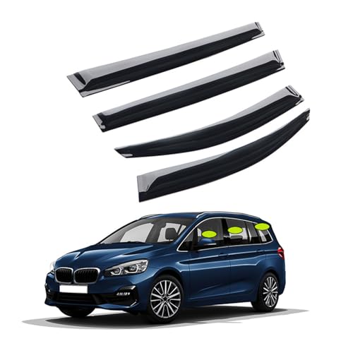 NETHIX Windabweiser Autofenster für BMW 2 Series Wagon 2014-2021 (7 Seats) Autofenster Regenschutz Regenabweiser Integrierte Deflektoren Seitenfensterabweiser von NETHIX