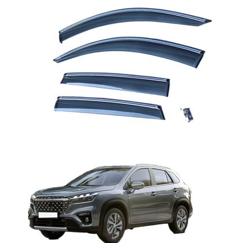 NETHIX Windabweiser Autofenster für Suzuki SX4 S-Cross 2013-2020 Autofenster Regenschutz Regenabweiser Integrierte Deflektoren Seitenfensterabweiser NETHIX Windabweiser Autofenster für Suzuki SX4 S-Cross 2013-2020 Autofenster Regenschutz Regenabweiser Integrierte Deflektoren Seitenfensterabweiser von NETHIX