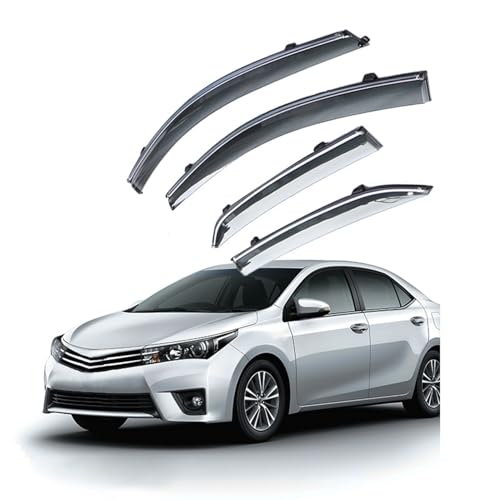 NETHIX Windabweiser Autofenster für Toyota Corolla 2014-2018 Autofenster Regenschutz Regenabweiser Integrierte Deflektoren Seitenfensterabweiser NETHIX Windabweiser Autofenster für Toyota Corolla 2014-2018 Autofenster Regenschutz Regenabweiser Integrierte Deflektoren Seitenfensterabweiser von NETHIX