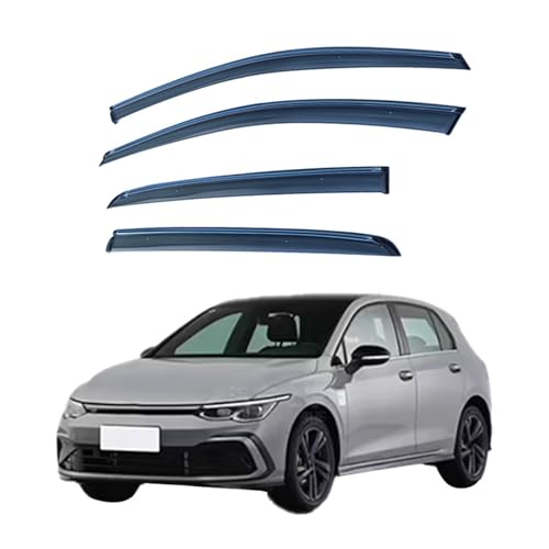 NETHIX Windabweiser Autofenster für VW Golf 8 R-Line MK8 2020-2023 Autofenster Regenschutz Regenabweiser Integrierte Deflektoren Seitenfensterabweiser von NETHIX