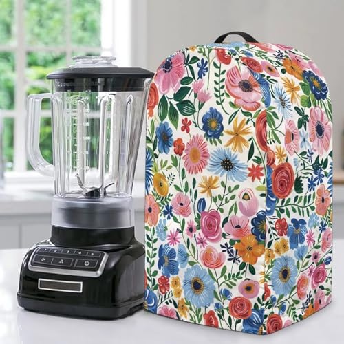 Blender Cover Dust Cover Dust Cover Hippie Floral Appliance Dust Cover for Small Food Processor Coffee Maker Juice Maker von NETILGEN